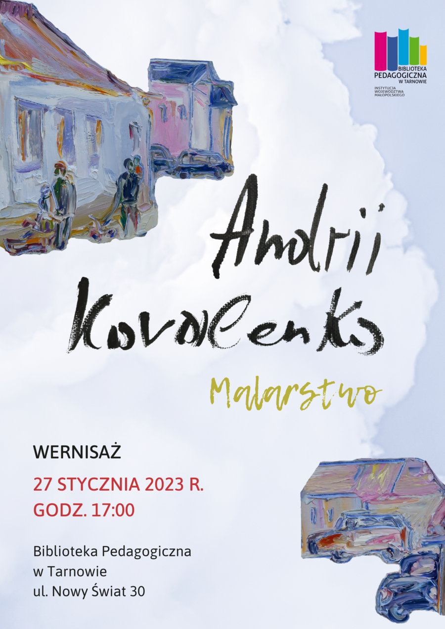 Plakat wystawy Andriia Kovalenki